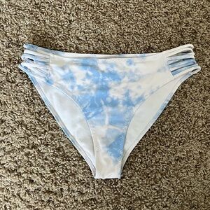 full tilt strappy tie dye cheeky bikini bottom